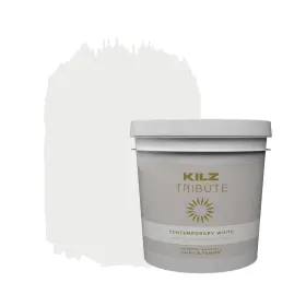 T513002 Kilz Tribute Paint And Primer Interior Eggshell Contemporary White 2 Gallon
