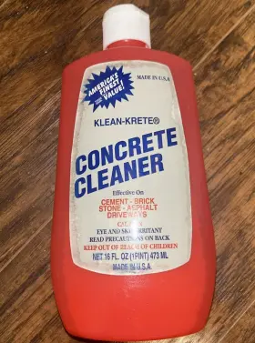 Klean-krete 070757003852 Concrete Cleaner For Cement Brick Stone Asphalt 16oz Sealed Nos