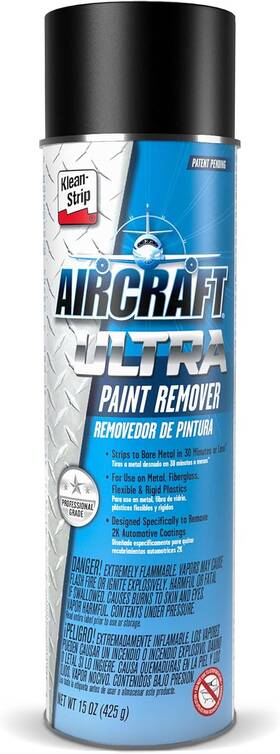 Klean-strip 726084544505 Aircraft Ultra Paint Remover - Powerful Aerosol Strips Automotive And Metal Coati