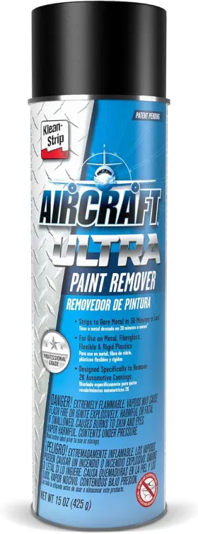 Klean-strip 726084544505 Aircraft Ultra Paint Remover - Powerful Aerosol Strips Automotive And Metal Coati
