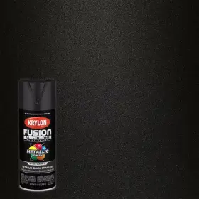 02790 Krylon Fusion All-in-one Paint And Primer Metallic Black 12 Oz. 2790 Fs
