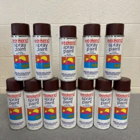 Krylon 075577003709 370 Red Primer Weekend Spray Paint 11 Oz. - 12-pack