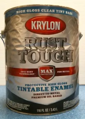 Rtg9750 Krylon 08536 Rust Tough Protective High Gloss Tintable Enamel 1 Gal. Fs