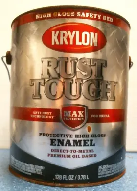 Rtg9737 Krylon 08641 Rust Tough Protective High Gloss Enamel Safety Red 1 Gal. Fs