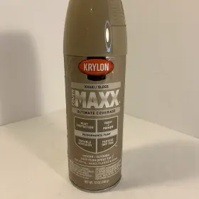 1270 Krylon Covermaxx Spray Paint Gloss Khaki 12 Ounce
