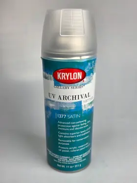 1337-satin Krylon New - 6 Pk Gallery Series Uv Archival Satin Spray Can 1377 Free Shipping