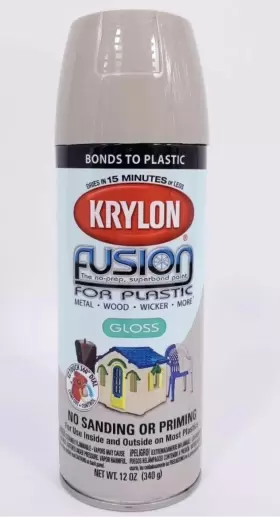 2323 Krylon Fusion River Rock For Plastic Spray Paint Gloss Discontinued Fst Shp