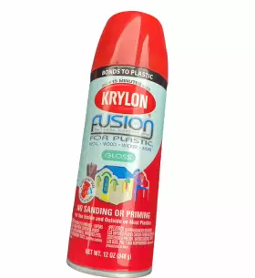 2332 Krylon 2335 Fusion For Plastic Aerosol Spray Paint Sun Dried Tomato Red Wt 12oz