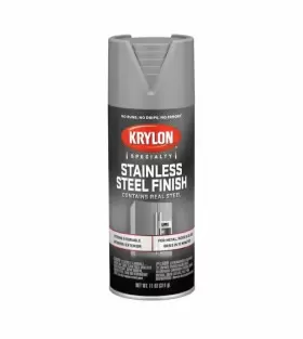 2400 Krylon Stainless Steel Finish Spray Paint Interior / Exterior Metal Wood Glass