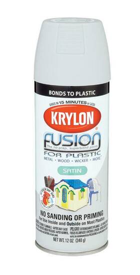 Krylon 2439 Satin Gray Pewter Fusion Spray Paint 12 Oz K02439001
