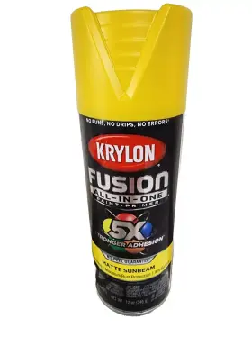 2912 Krylon 6 Pack Fusion All-in-one Paint Primer Matte Sunbeam Free Shipping