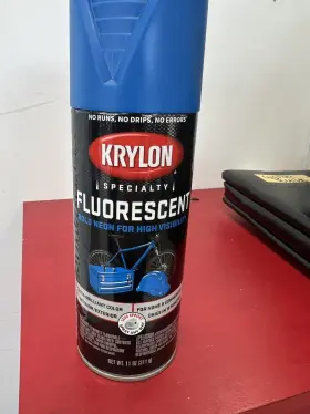 31077 Krylon 3107 Fluorescent Blue High Visibility Paint