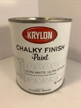4203 Krylon Chalky Finish 1 Quart 32 Fl Oz Classic White