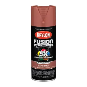 42733 Krylon New 6 Pack Fusion Series Satin Brick Spray Paint Free Shipping