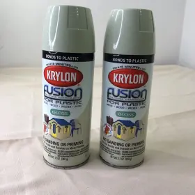 4291 Krylon Fusion For Plastic Gloss 12 Oz Each Lot Of 2 Honeydew Spray Paint Green
