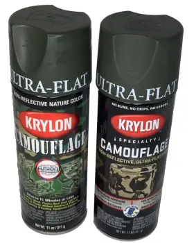 4293 Krylon 2x Olive Camouflage Non-reflective Ultra-flat Finish Spray Paint