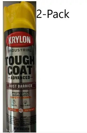 4390 Krylon Tough Coat 2-pack Advanced With Rust Barrier Yellow Spray Paint