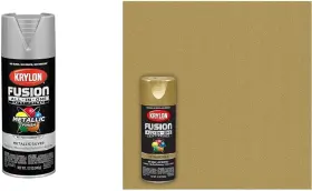 Krylon 445003462432 Metallic Fusion All-in-one Spray Paint Bundle 2 X 12 Oz Cans