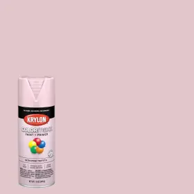 Krylon 445039978907 Colormaxx Satin Ballet Slipper Pink Spray Paint 12oz Indoor Outdoor Use