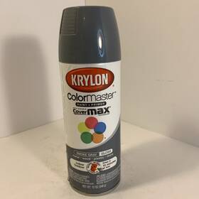 Krylon 51608 Colormaster Paint Primer Gloss Smoke Gray 12 Oz