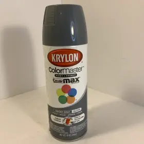51608 Krylon Colormaster Paint Primer Gloss Smoke Gray 12 Oz