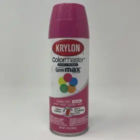53571 Krylon Colormaster Paint Primer Gloss Mambo Pink 12 Oz. Ships Fast