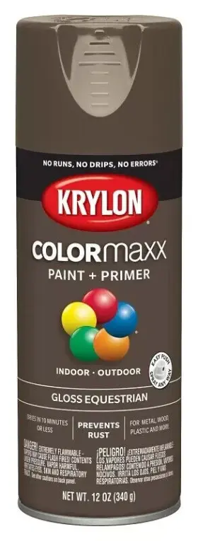 5518 Krylon Colormaxx Spray Paint Gloss Equestrian 12 Oz Aerosol Free Ship