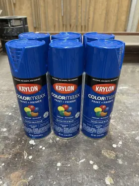 5543 Krylon 6 12 Oz Gloss True Blue Colormaxx Paint And Primer Spray