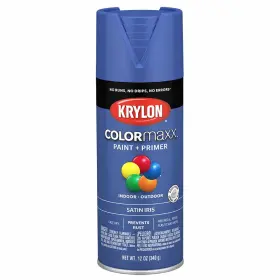 5564 Krylon 6 Pack Colormaxx Paint Primer Satin Iris Sray Free Shipping