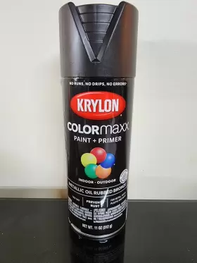 5585 Krylon Colormaxx Metallic Oil Rubbed Bronze Paint Primer Indoor Outdoor 11oz