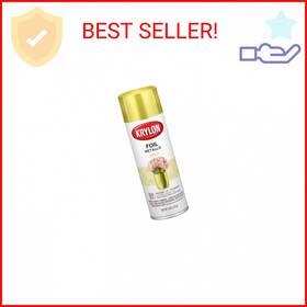 Krylon 655365 R Premium Metallic Foil Spray Paint 6oz - Yellow