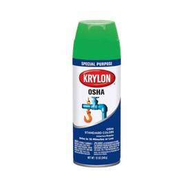Krylon 724504020127 2012 12 Oz Osha Spray Paint Safety Green
