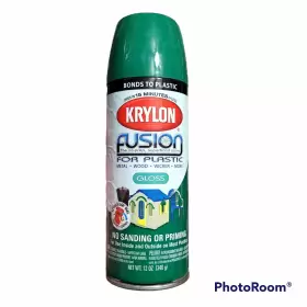 Krylon 724504023272 Fusion For Plastic Spray Paint Spring Grass Safety Green 2327 Cracked Lid
