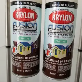 Krylon 724504024361 Fusion For Plastic Satin Spray Paint Espresso 12 Ounces