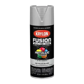 K02773007 Krylon 724504027737 12 Oz Silver Fusion All-in-one Paint And Primer Spray Metallic