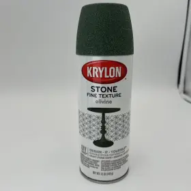 Krylon 724504037057 Fine Stone Texture Finish Spray Paint Olivine Green 12 Ounce Discontinued