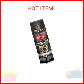 Krylon 724504042921 Camouflage Paint Ultra Flat Brown 11 Oz
