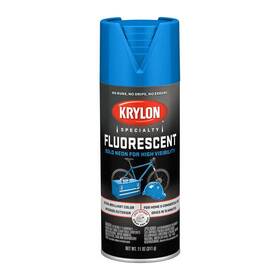 Krylon 724504053682 Fluorescent Spray Paint Flat Blue 11 Oz