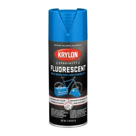 Krylon 724504053682 Fluorescent Spray Paint Flat Blue 11 Oz