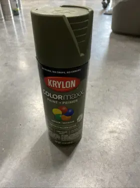 K0007 Krylon 724504055662 12 Oz Italian Olive Paint And Primer Spray Satin