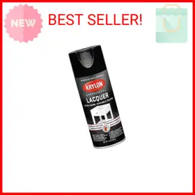 K07030 Krylon 724504069034 Lacquer Spray Paint Gloss Black 12 Ounce Aerosol