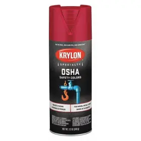 K02116777 Krylon 724504075721 Spray Paint Safety Red Gloss 12 Oz