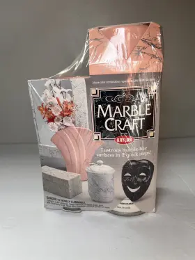 Krylon 724504082330 Marble Craft Paint San Remo Salmon 12 Oz Base Coat With Marble-lizer