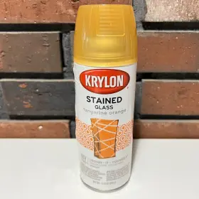 Krylon 724504090342 Stained Glass Spray Paint Tangerine Orange 11.5oz