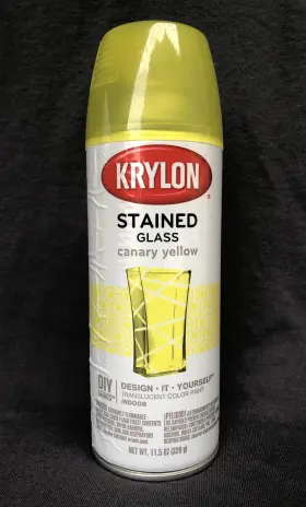 Krylon 724504090359 Stained Glass Canary Yellow Spray Paint 11.5 Oz Diy Indoor New #9035 Htf