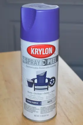 Krylon 724504099406 Spray N Peel Paint Fierce Purple Matte Removable Coating 11 Oz