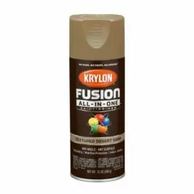 Krylon 724504127819 Fusion All-in-one Spray Paint Primer Textured Desert Sand 12-oz.- Quantity 6
