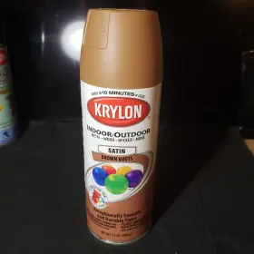 Krylon 724504535621 Colormaxx 12 Oz. Satin Spray Paint Brown Boots 2007 53562 New