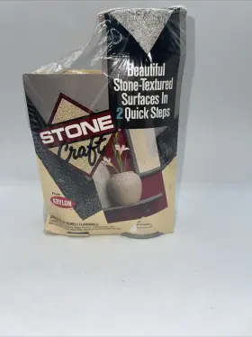 8202 Krylon Stone Craft Charcoal Sand Textured Surfaces Two Quick Steps