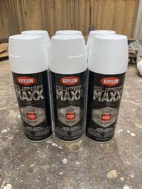 Krylon 8971 6 12 Oz Flat White Super Maxx Spray Paint